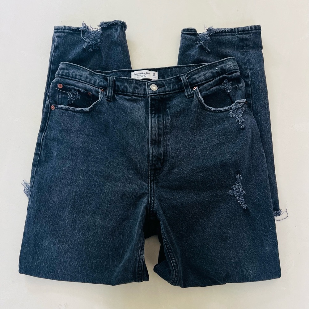 Abercrombie 90’s Straight Ultra High Rise Jeans 12